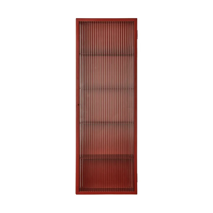 Ferm Living - Haze Armoire murale, 35 x 100 cm, verre / rouge oxyde