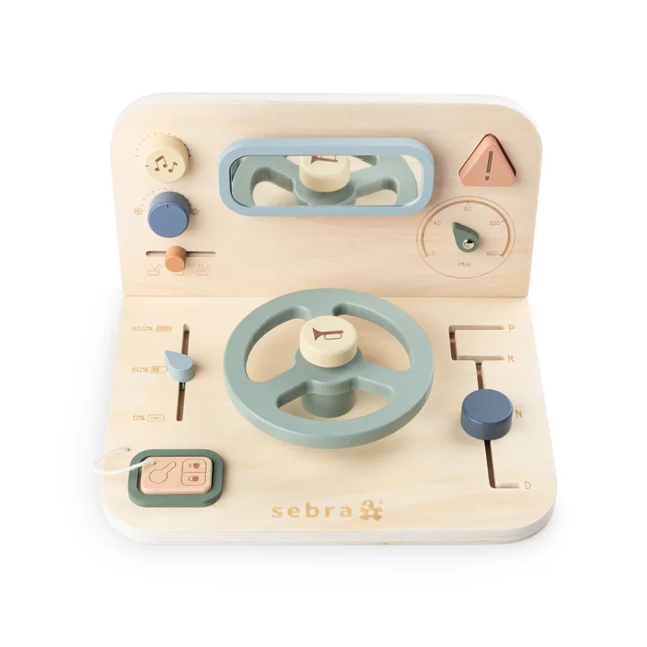 Sebra - Tableau d'activités voiture, multicolore