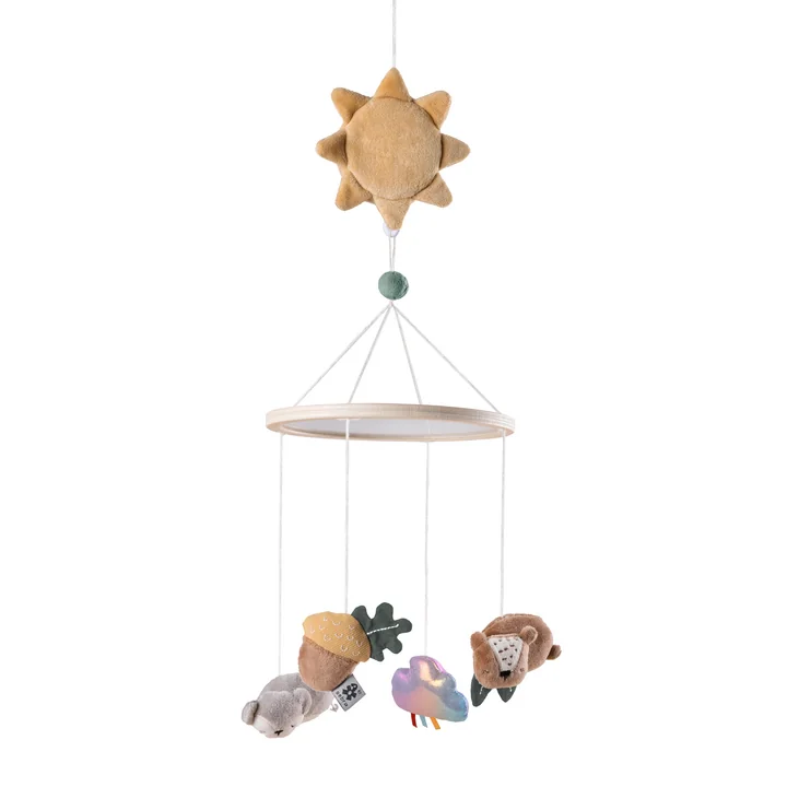 Sebra - Musique & Mobile miroir Woodland, multicolore