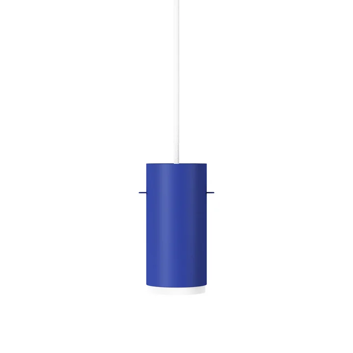 Moebe - Tube Lampe à suspendre, small / deep blue