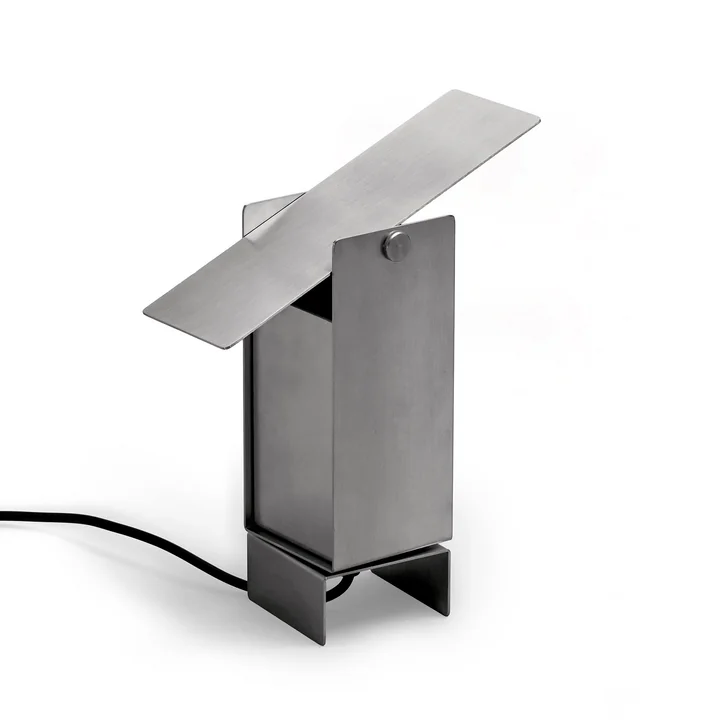 Moebe - Pivoting lampe de table, acier inoxydable