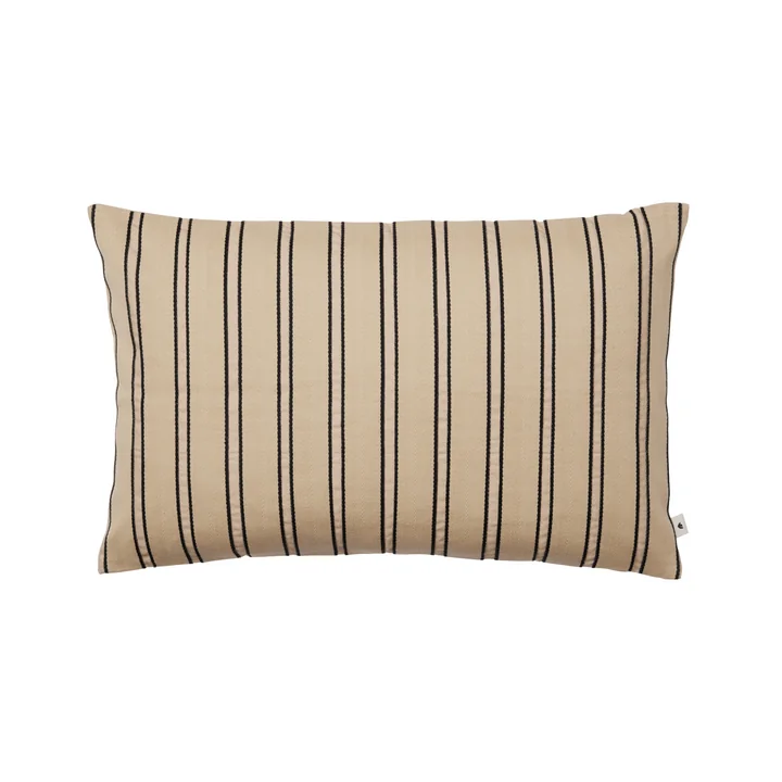 Ferm Living - Twill coussin, 40 x 60 cm, cachemire / noir