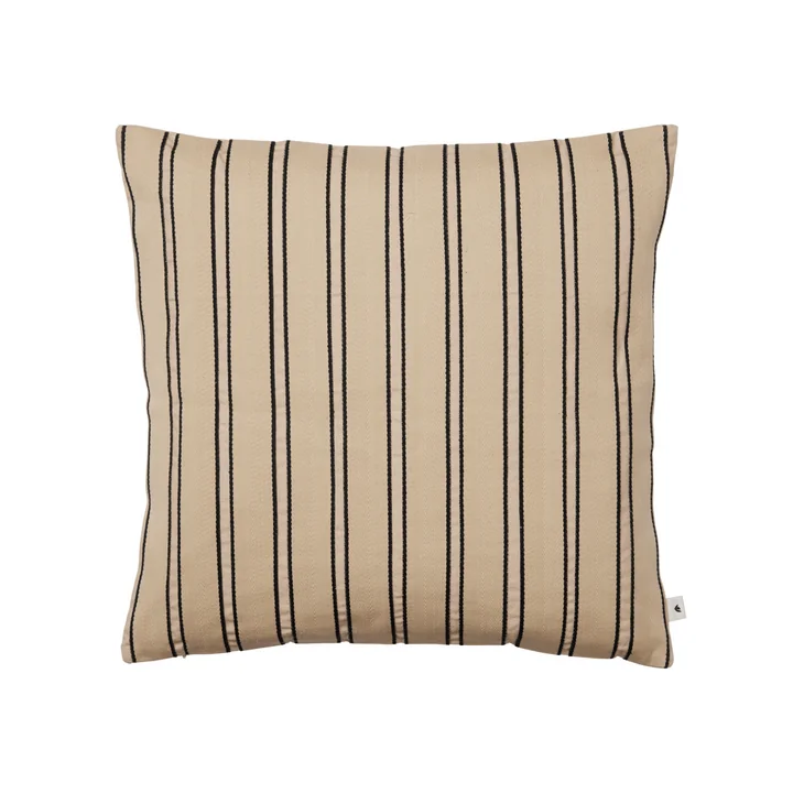 Ferm Living - Twill coussin, 50 x 50 cm, cachemire / noir
