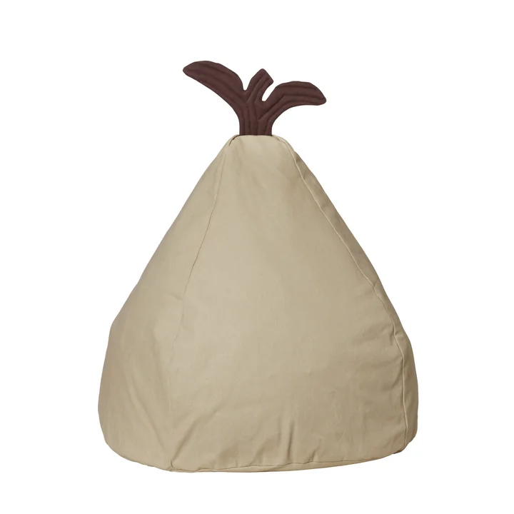 Ferm Living - Poire Pouf, 55 x 85 cm, vert ulmen