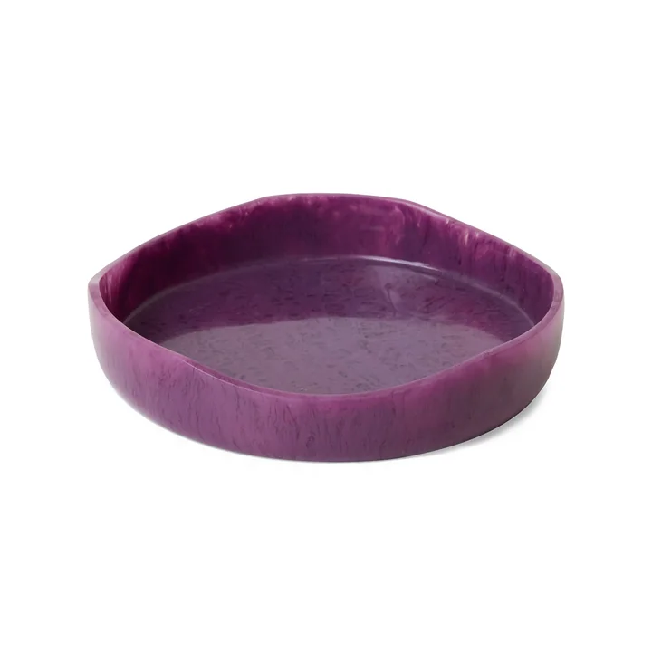 HKliving - Shell Saladier, Ø 26,5 cm, plum