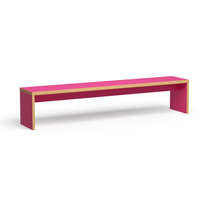HKliving - Banc, 220 cm, raspberry
