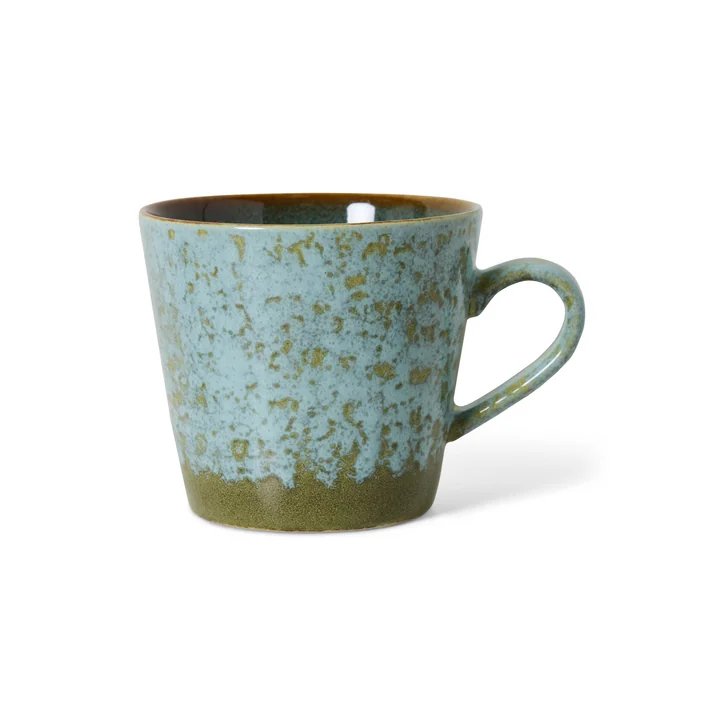 HKliving - 70's Tasse à cappuccino, 300 ml, verdigris