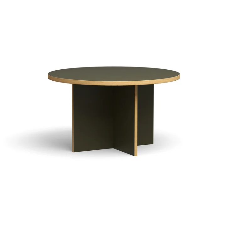 HKliving - Table de salle à manger, Ø 130 cm, forest