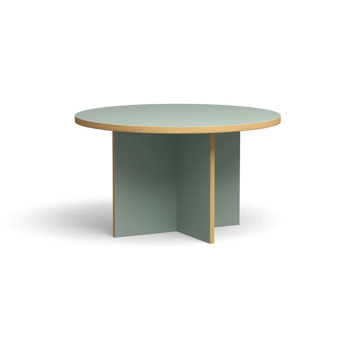HKliving - Table de salle à manger, Ø 130 cm, pale blue
