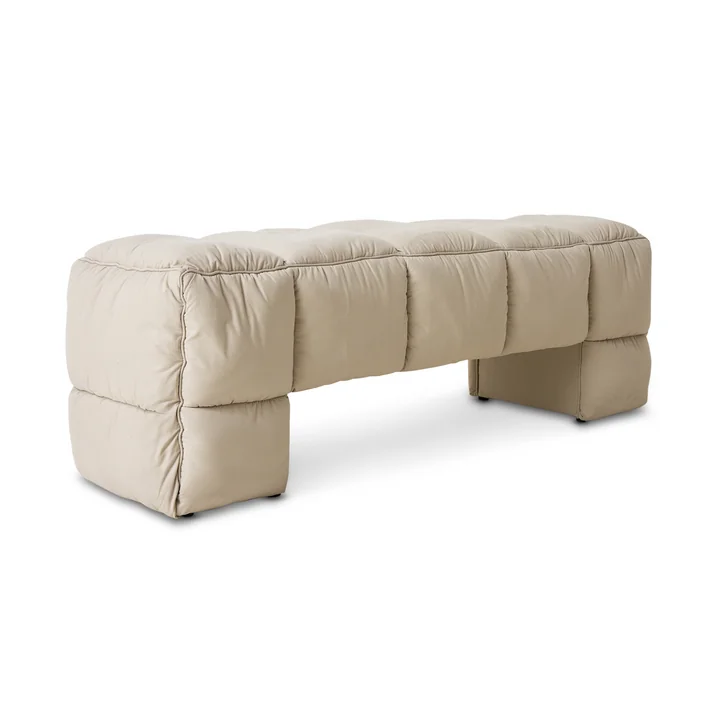 HKliving - Puffy Lobby Banc, 140 cm, galet