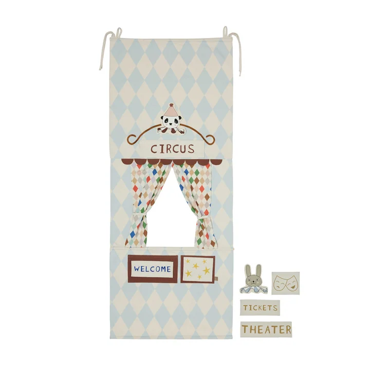 OYOY Mini - Theater & Circus Tapis de jeu de porte, multi