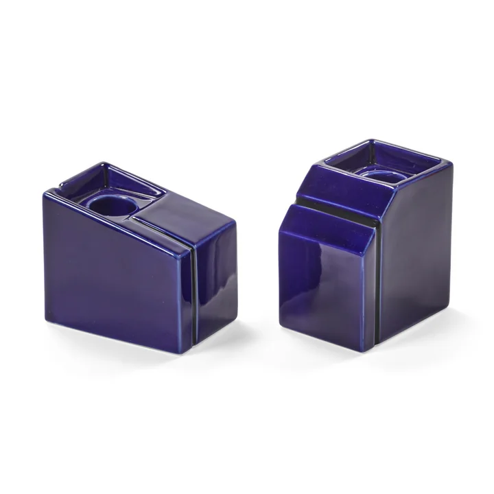 Serax - Silos Porte-bougies, bleu (set de 2)