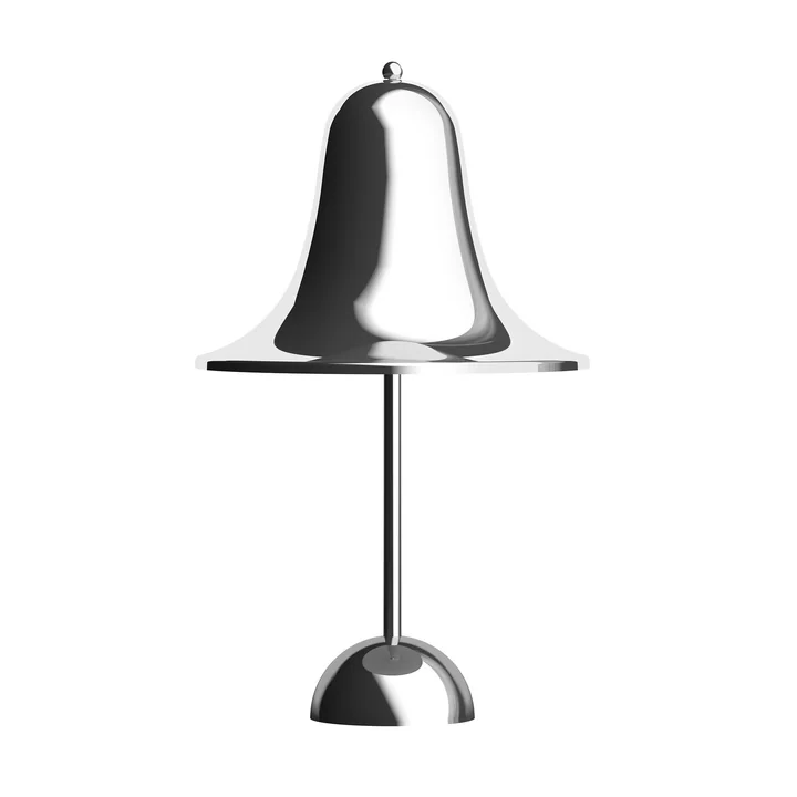 Verpan - Pantop Portable Lampe LED à accu Ø 30 x 18 cm, chromée