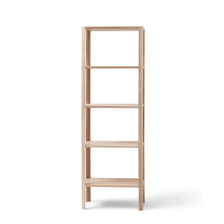 Form & Refine - Leaf Étagère, 0.5 x 5, chêne huilé blanc