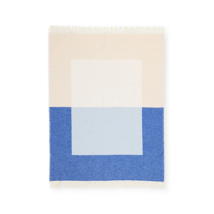 Northern - Echo couverture de laine 130 x 170 cm, bleu