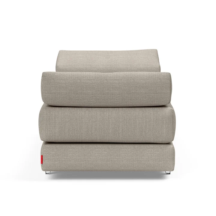 Innovation Living - Sigmund Alu Canapé-lit, 200 x 84 cm, naturel (579 Kenya Gravel )