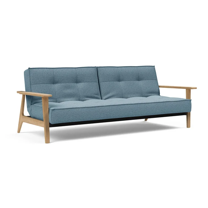 Innovation Living - Splitback Frej Canapé-lit, 232 x 90 cm, bleu clair (525 Mixed Dance )
