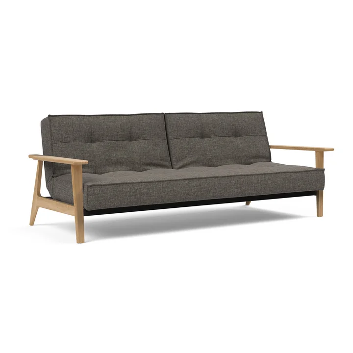 Innovation Living - Splitback Frej Canapé-lit, 234 x 90 cm, gris foncé (216 Flashtex )