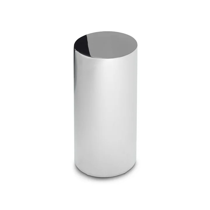Innovation Living - Tin Drum Table d'appoint, Ø 25 x 50 cm, chrome