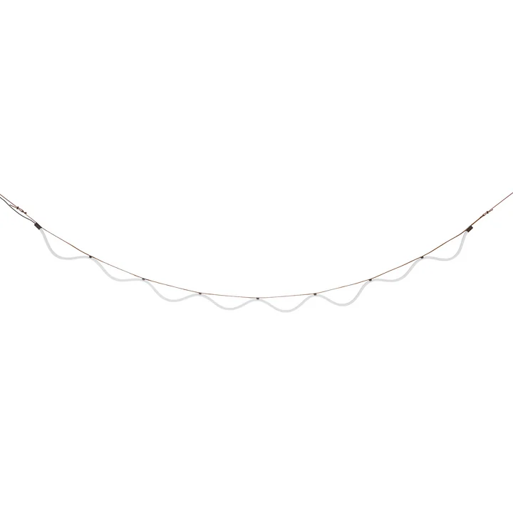 Petite Friture - Spline LED suspension, 450 cm, brun / orange