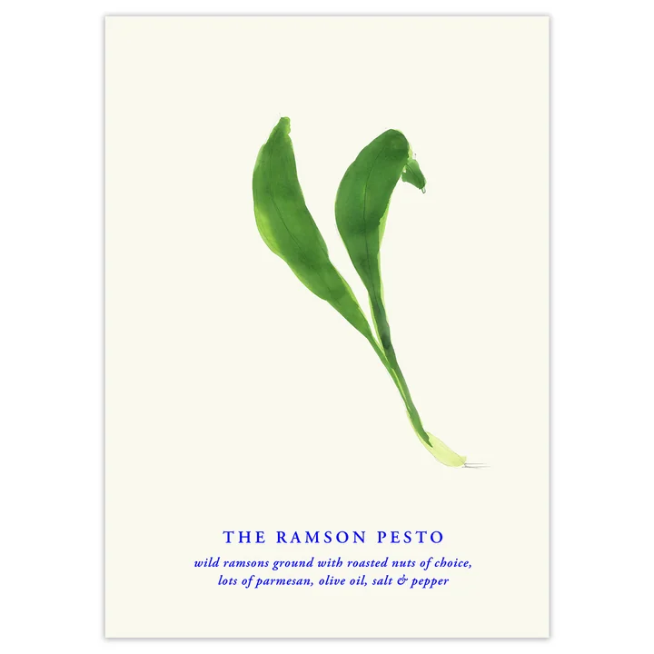 Paper Collective - The Ramson Pesto Poster, 100 x 140 cm