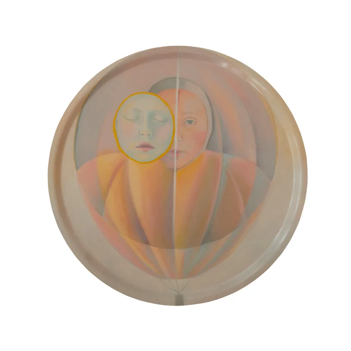 Paper Collective - Mask in Blue Plateau, Ø 45 cm, multicolore