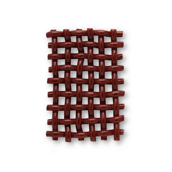 The Poster Club - Interlace 03 Décoration murale, bordeaux