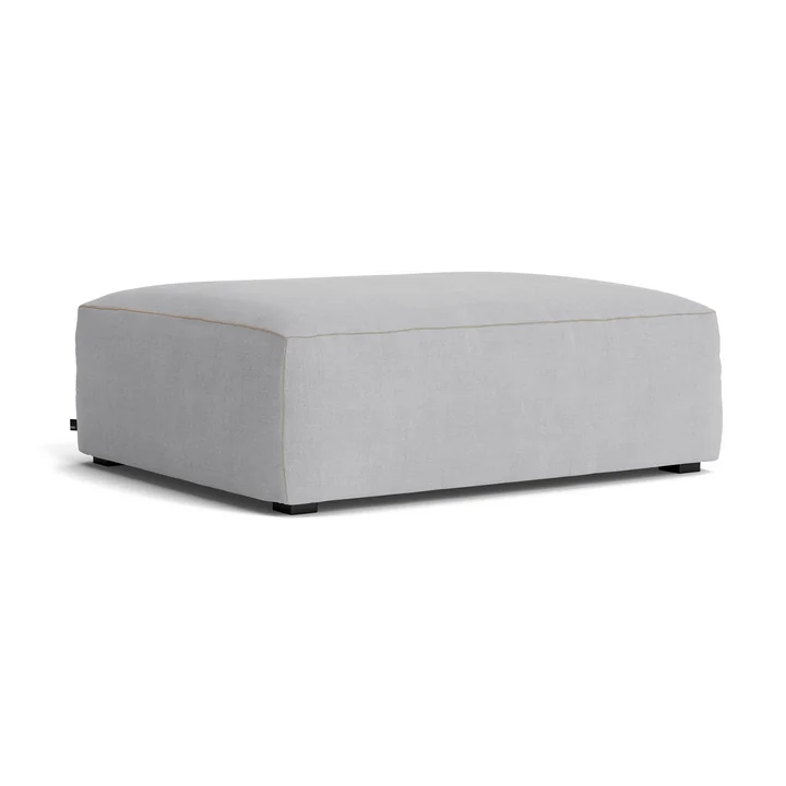 HAY - Mags Soft Ottoman S02 (S), gris clair ( Linara 443) / Coutures : beige