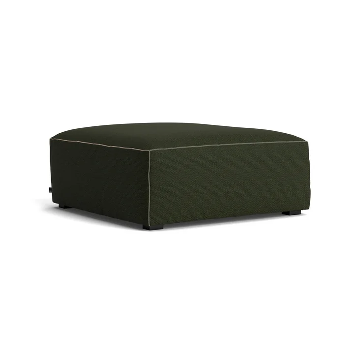 HAY - Mags Soft Ottoman S01 (XS), vert foncé (Maglia) / Coutures : beige