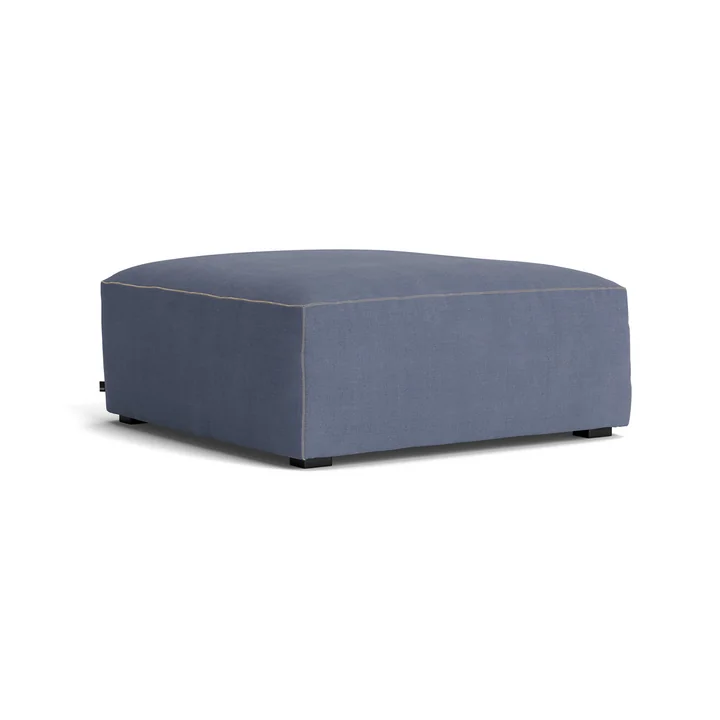 HAY - Mags Soft Ottoman S01 (XS), bleu ( Linara 198) / Coutures : beige