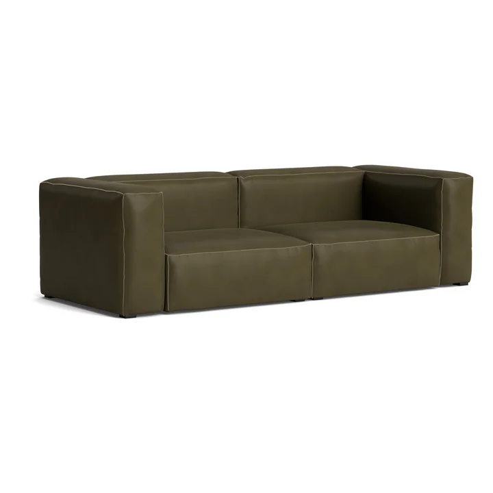 HAY - Mags Soft Canapé 2,5 places, combinaison 1, forest (Sense) / Coutures : beige