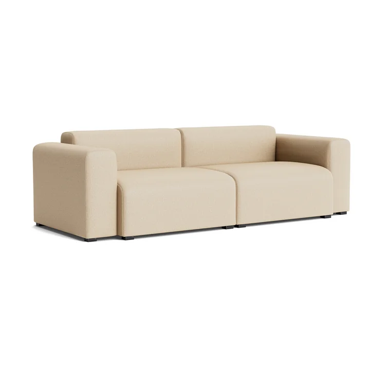 HAY - Mags Canapé 2,5 places avec accoudoir bas, combinaison 1, beige ( Hallingdal 220)