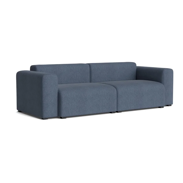 HAY - Mags Canapé 2,5 places avec accoudoir bas, combinaison 1, blue grey ( Turf )