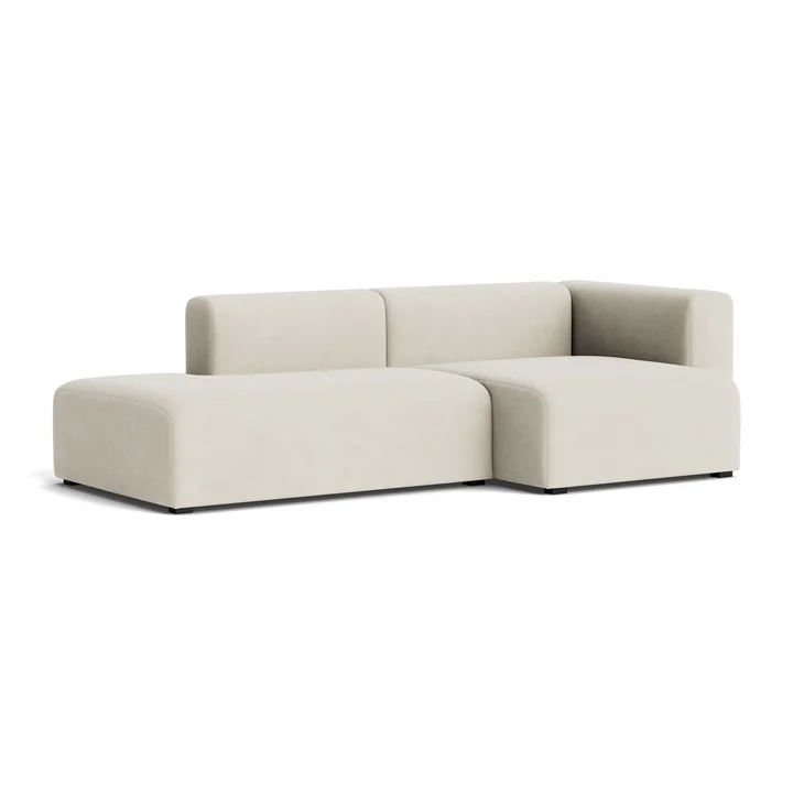 HAY - Mags Sofa 2,5 places, combinaison 3, accoudoir à droite / crème ( Linara 440)