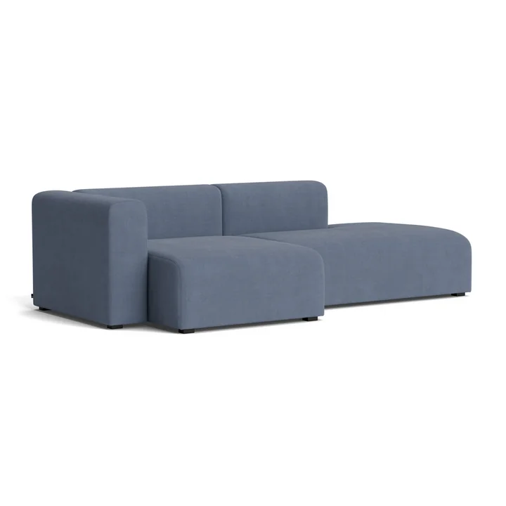 HAY - Mags Sofa 2,5 places, combinaison 3, accoudoir à gauche / bleu ( Linara 198)