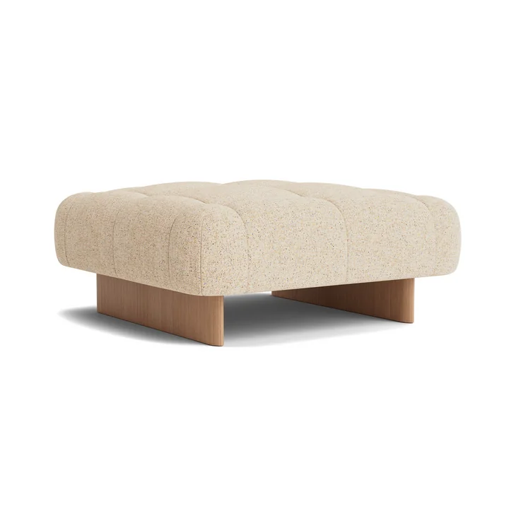 HAY - Quilton Lift Ottoman, chêne / beige (Bolgheri LGG60)