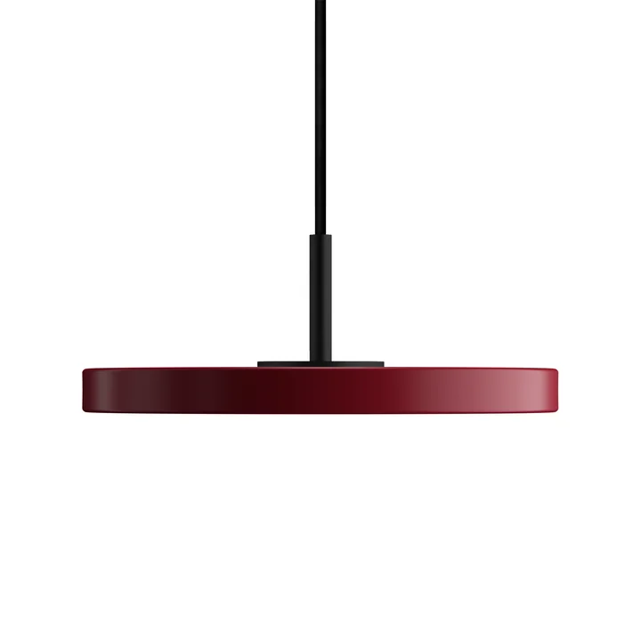 Umage - Asteria Micro Lampe LED suspendue V2, noir / rouge rubis