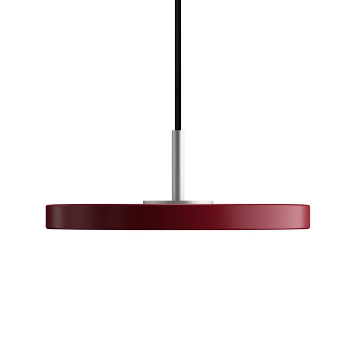 Umage - Asteria Micro Lampe LED suspendue V2, acier / rouge rubis