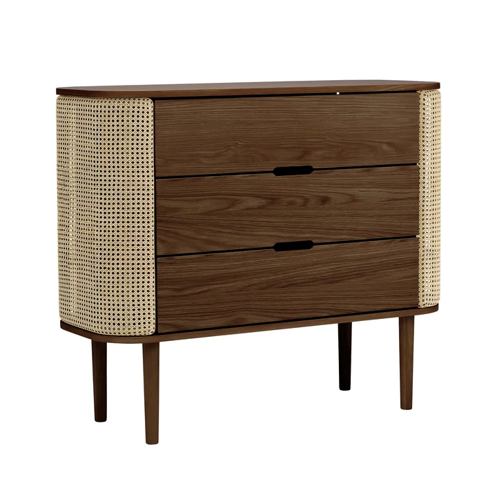 Umage - Treasures Commode, chêne foncé / tressage viennois