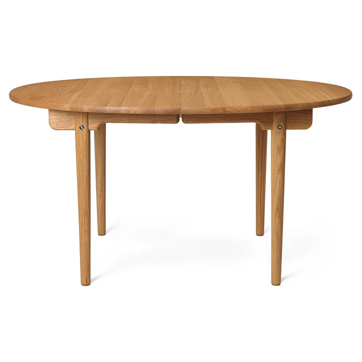 Carl Hansen - CH337 Table de salle à manger extensible, 140 x 115 cm, chêne huilé (avec rallonge pour 2 plateaux)