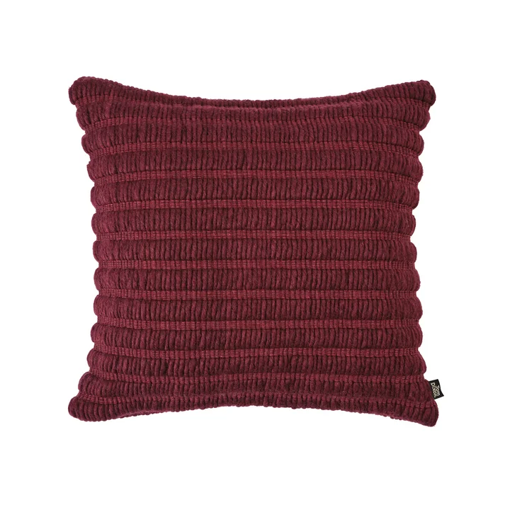 Tom Dixon - Ridge coussin, 45 x 45 cm, bordeaux