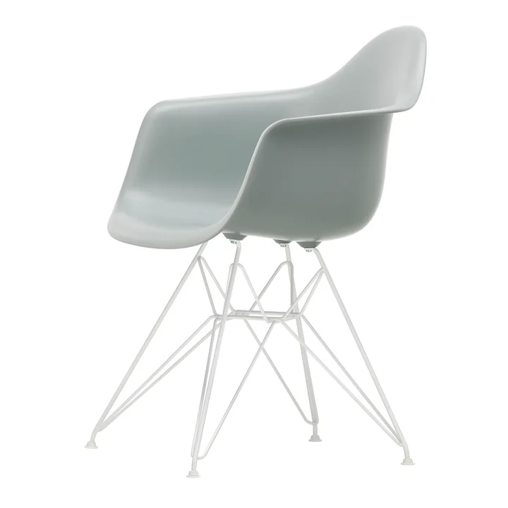 Vitra - Eames Plastic Armchair DAR RE, blanc / gris clair