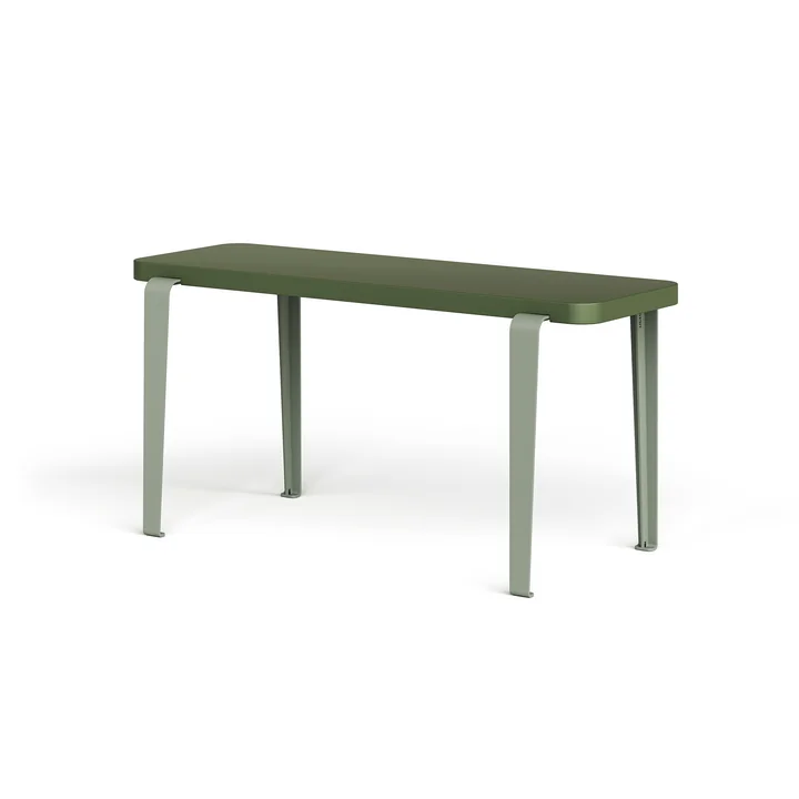 TipToe - LOU Banc, 90 x 30 cm, hêtre vert olive (RAL 6003) / gris eucalyptus