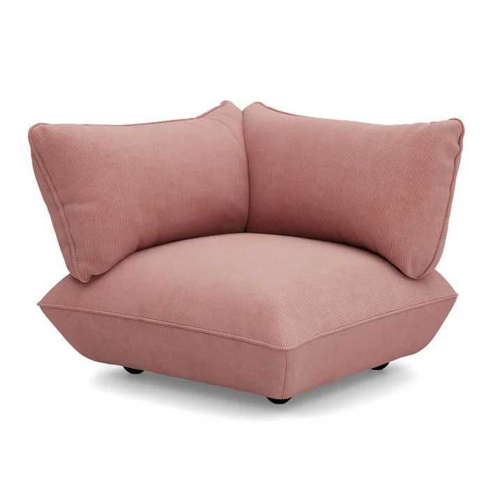 Fatboy - Sumo Module d'angle gauche, rose pâle (Cord)