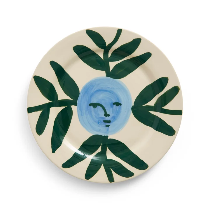 HAY - La Pittura Assiette Ø 28,5 cm, moon face vine