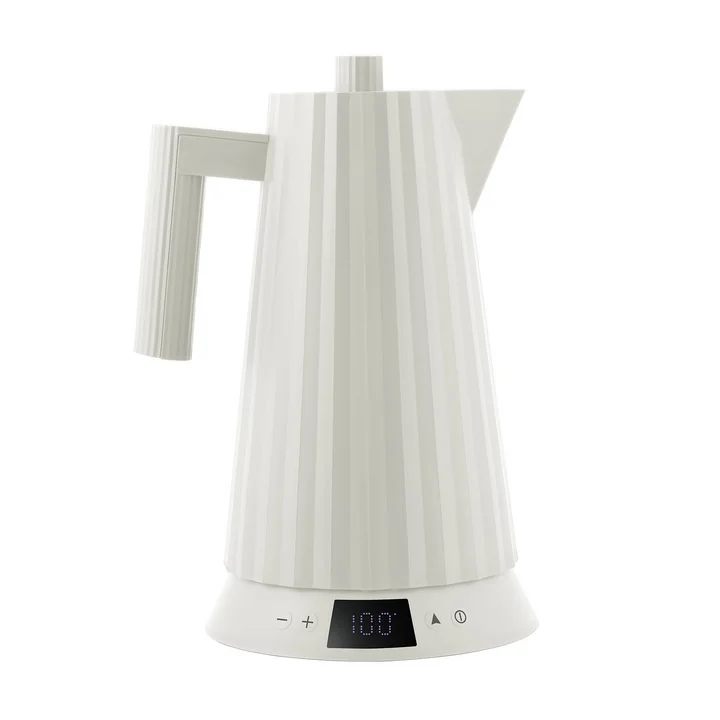 Alessi - Plissé Bouilloire à température réglable 1,7 l, blanc