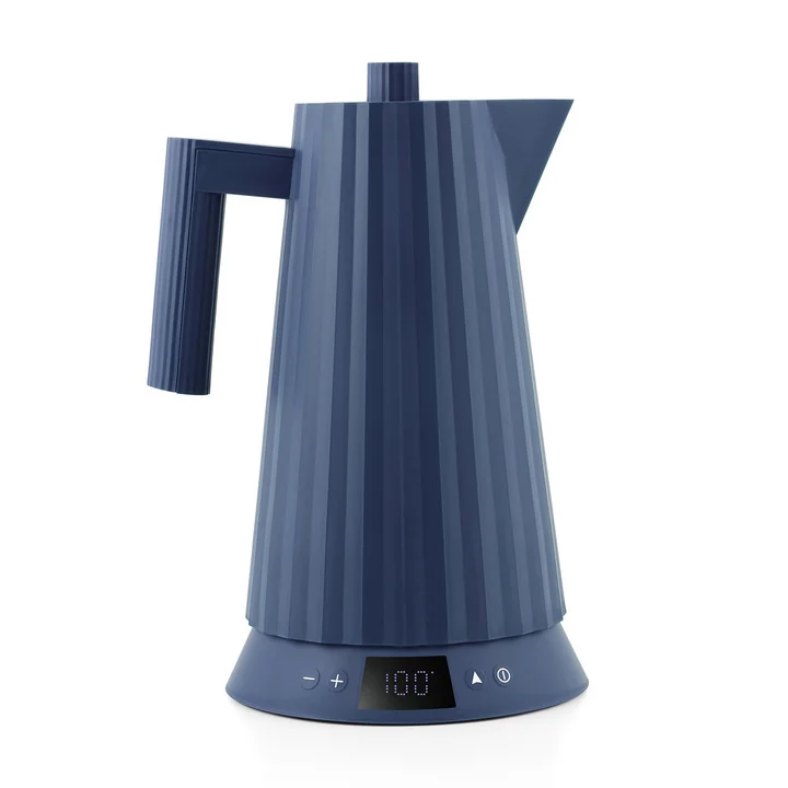 Alessi - Plissé Bouilloire à température réglable 1,7 l, bleu