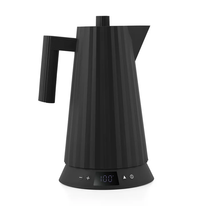 Alessi - Plissé Bouilloire à température réglable 1,7 l, noir