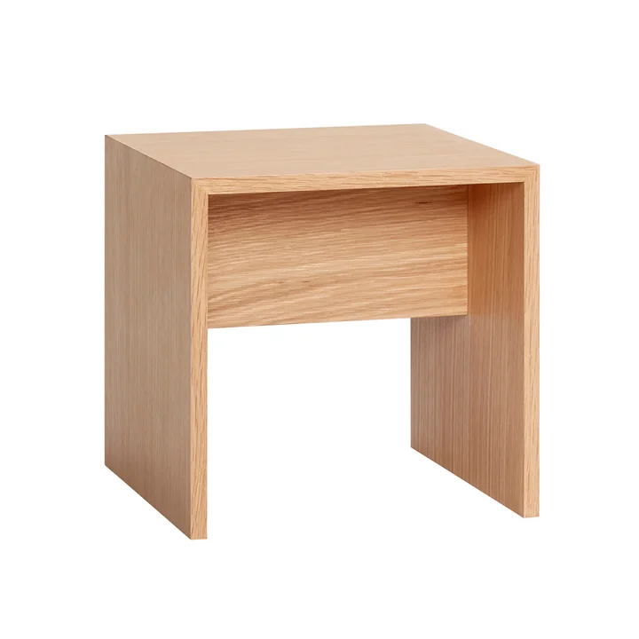 Hübsch Interior - Less Table d'appoint, 42 x 42 cm, chêne naturel
