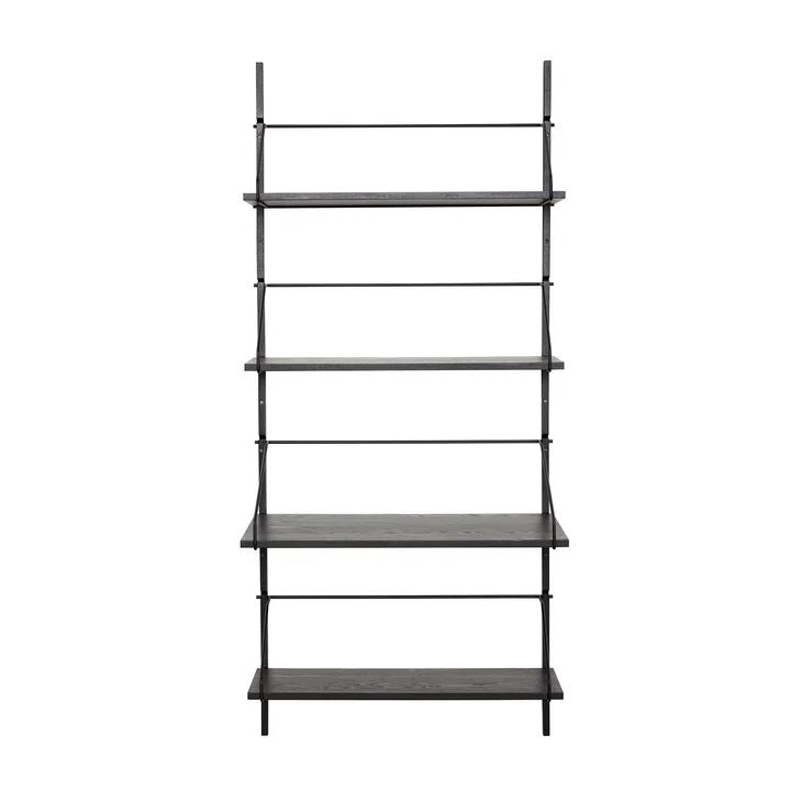 Hübsch Interior - Norm Étagère murale avec 4 étagères, H 181 cm, noir